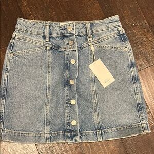 Rails Denim Button-Front Skirt NWT 25